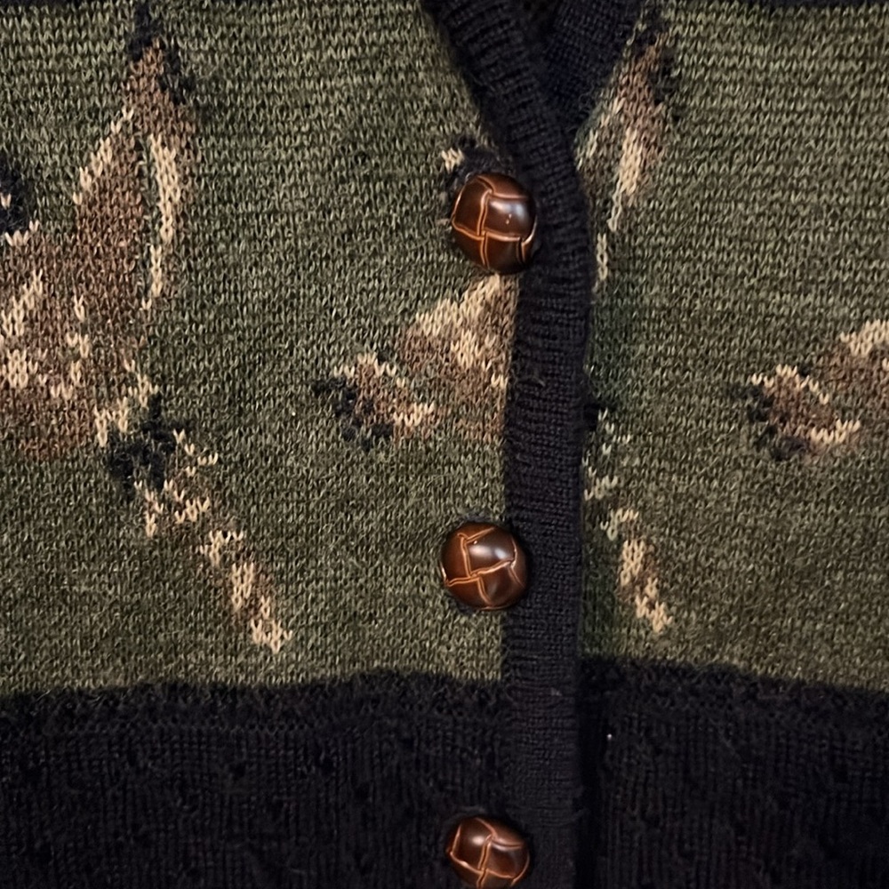 Vintage Robert Scott Size Medium Buttoned Sweater… - image 3